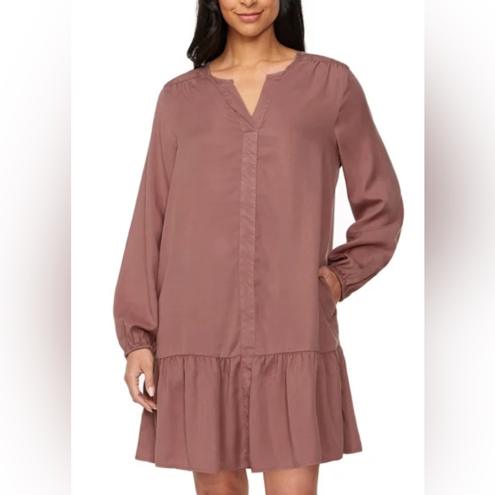 Buffalo David Bitton Long Sleeve Tiered Mini Dress
